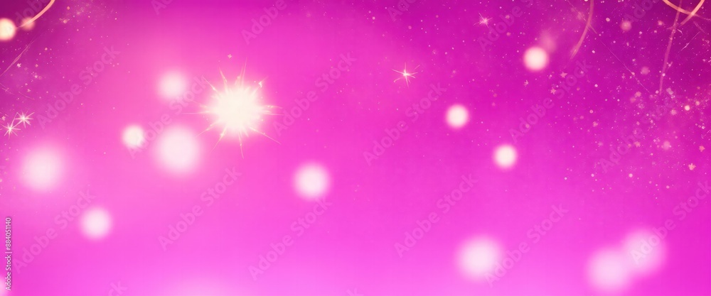 Abstract background Pink and gold fireworks and Bokeh Abstract background Pink and gold fireworks and Bokeh