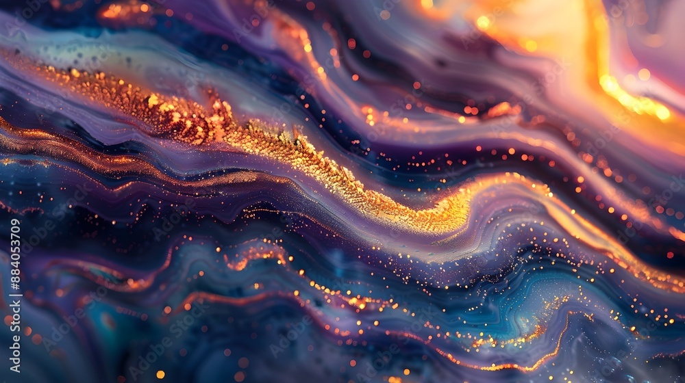 Mesmerizing Abstract Art with Vibrant Holographic Patterns and Cosmic Palette Mesmerizing Abstract Art with Vibrant Holographic Patterns and Cosmic Palette