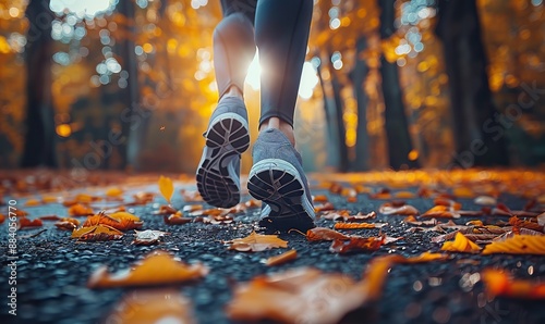 Man closeup running in the park for outdoor exercise and outdoor activities concept.