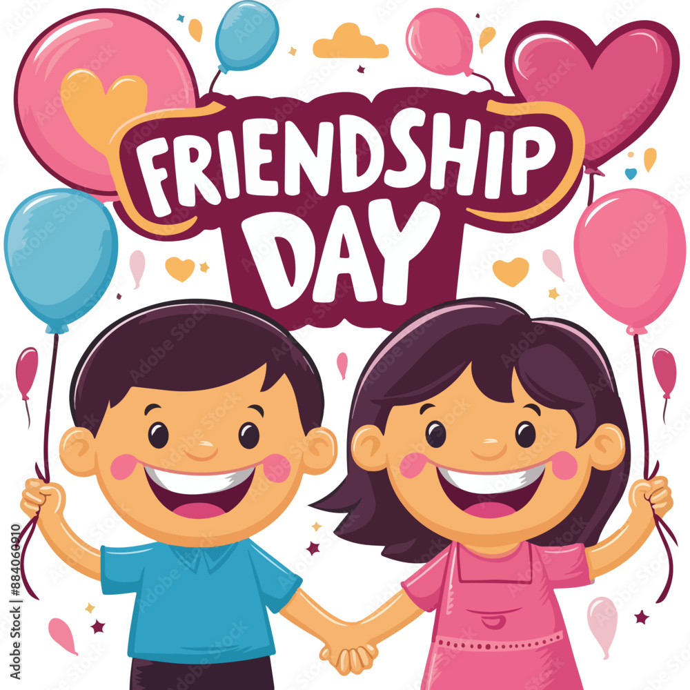 Happy international friendship day greeting card vector illustration design. Friendship day celebrating typography background graphic illustration banner, poster and template design Happy international friendship day greeting card vector illustration design. Friendship day celebrating typography background graphic illustration banner, poster and template design