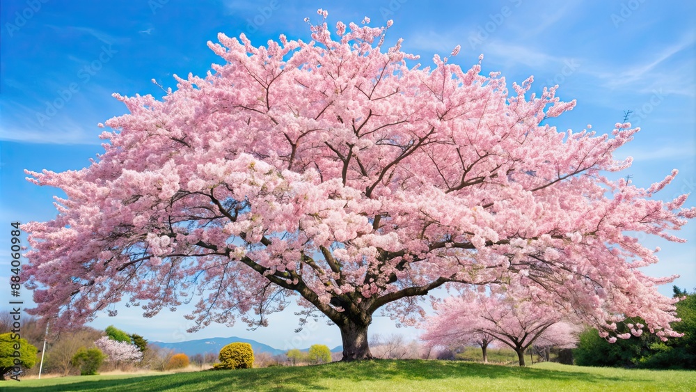 Beautiful cherry blossom tree in full bloom, nature, spring, flowers, pink, petals, tree, blooming, flora, sakura, Japanese Beautiful cherry blossom tree in full bloom, nature, spring, flowers, pink, petals, tree, blooming, flora, sakura, Japanese