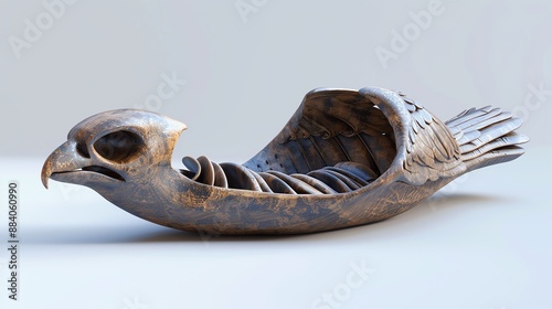 3D render of a bird cuttlebone
