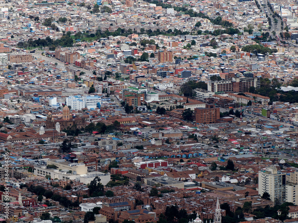 bogota colombia aerial view from monserrate bogota colombia aerial view from monserrate