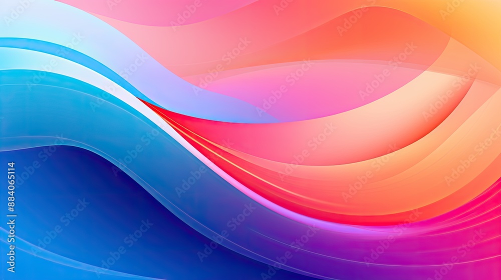 Fototapeta premium Abstract colorful wave background.