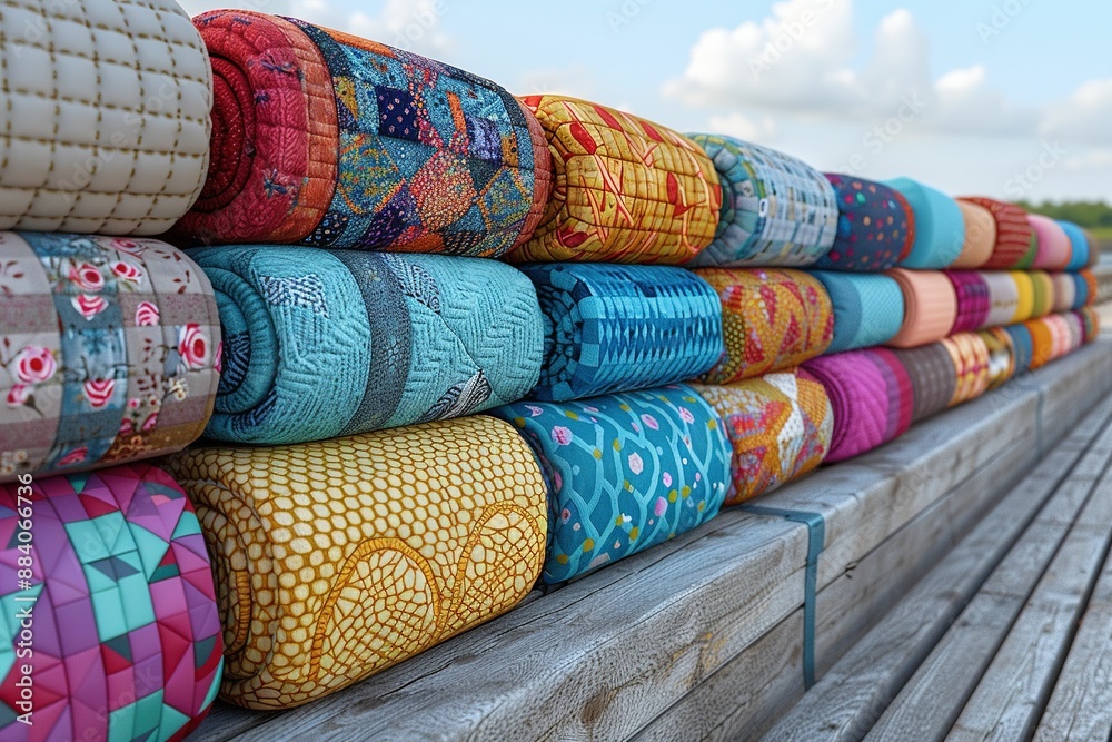 Cityscape with inspired motifs Cityscape with inspired motifs