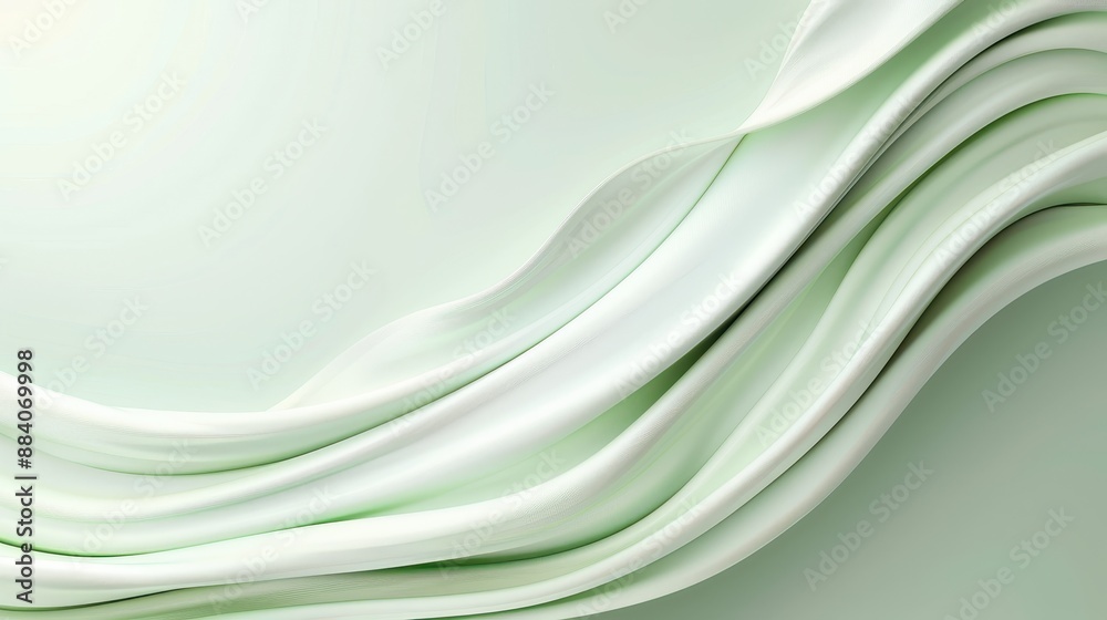 A white fabric with a wave pattern A white fabric with a wave pattern