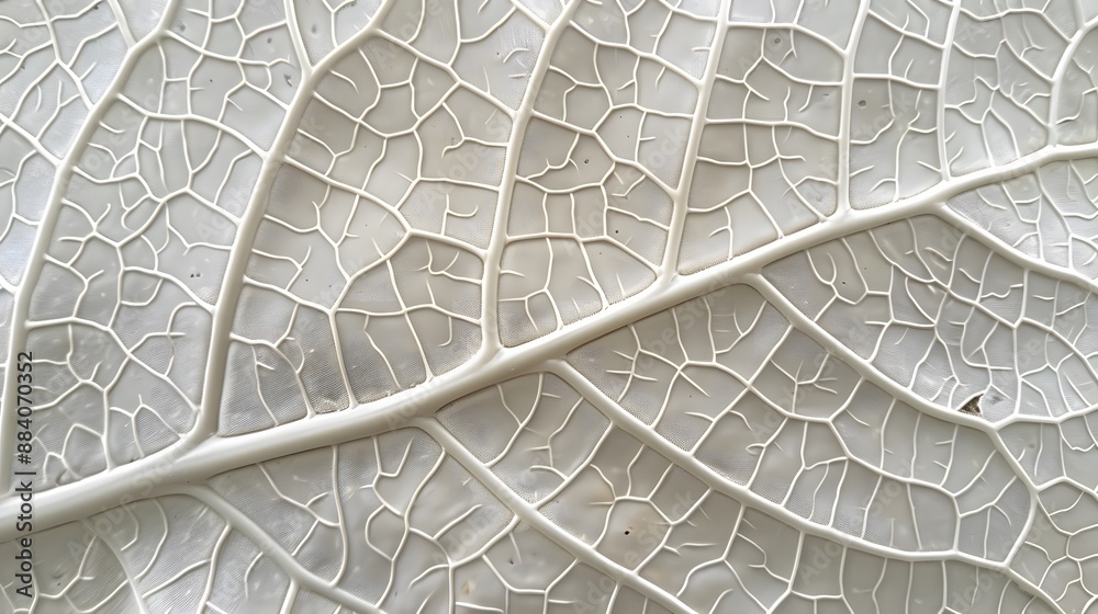 Obraz premium Intricate close-up of leaf veins, adding a natural and detailed pattern for a variety of uses. 