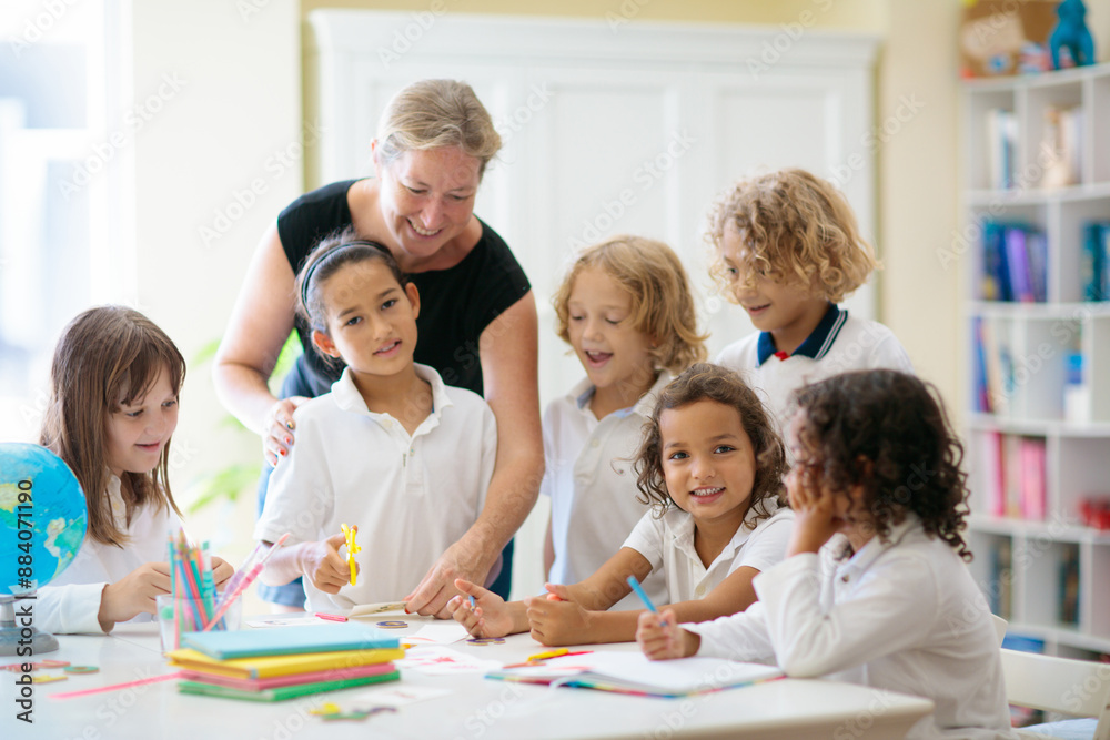Kids back to school. Group of children. Kids back to school. Group of children.