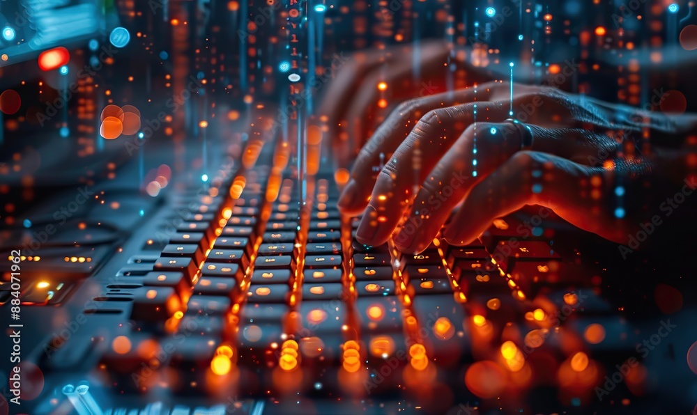 A computer hacker writes code, while a programmer rearranges it. A computer hacker writes code, while a programmer rearranges it.