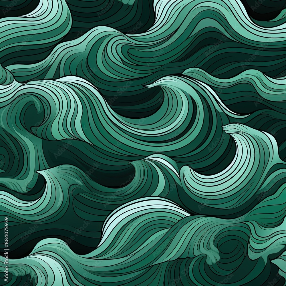 Abstract Ocean Waves Pattern. Abstract Ocean Waves Pattern.