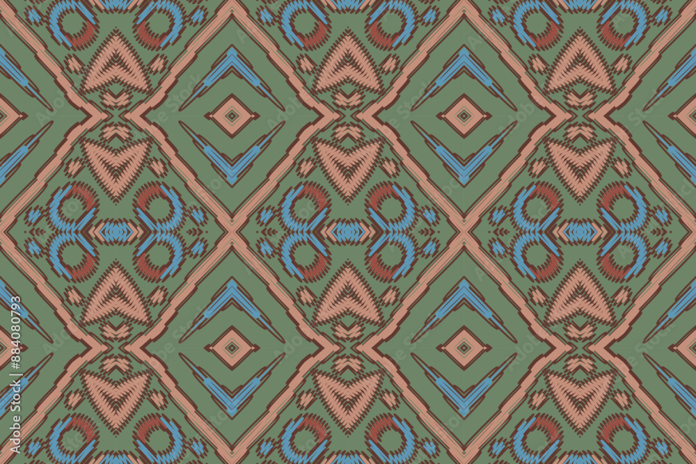 Ethnic abstract ikat pattern. Seamless pattern in tribal, folk embroidery, Mexican style. Aztec geometric art ornament print. Design for carpet, wallpaper, clothing, wrapping, fabric, cover, textile Ethnic abstract ikat pattern. Seamless pattern in tribal, folk embroidery, Mexican style. Aztec geometric art ornament print. Design for carpet, wallpaper, clothing, wrapping, fabric, cover, textile