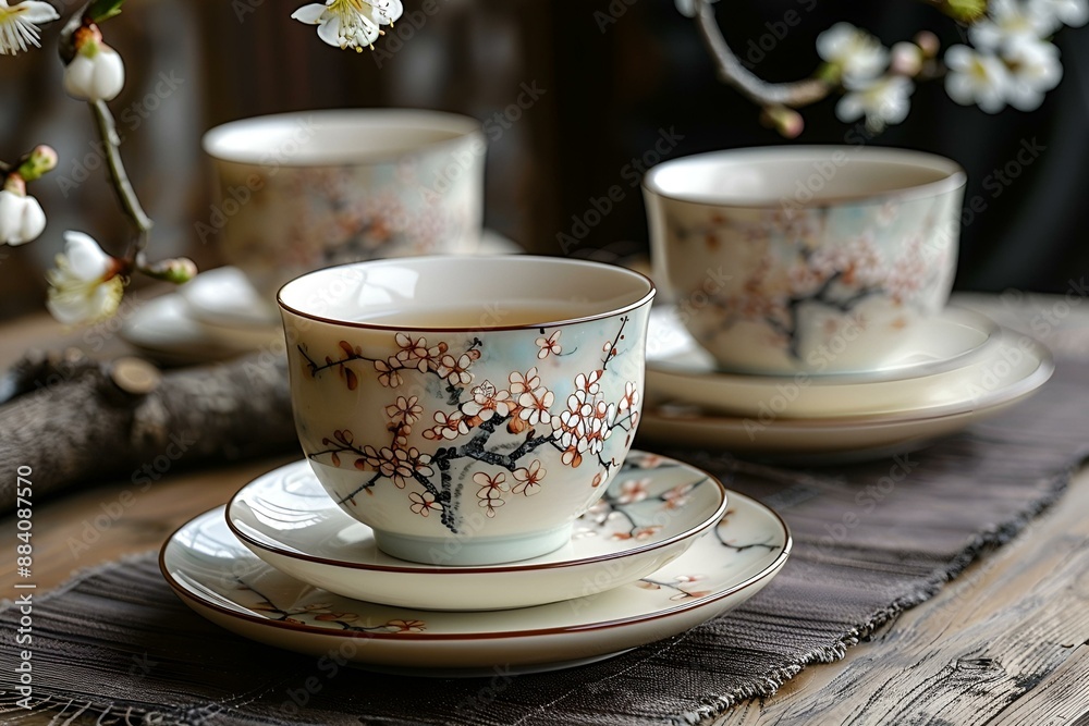 cup of tea and teapot.