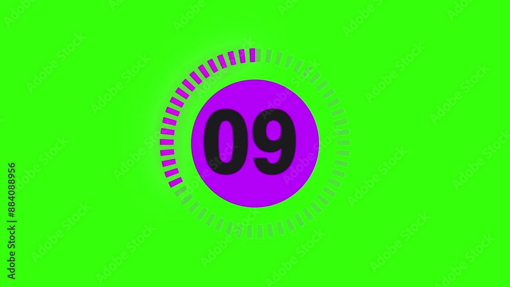 purple concept green screen countdown purple concept green screen countdown