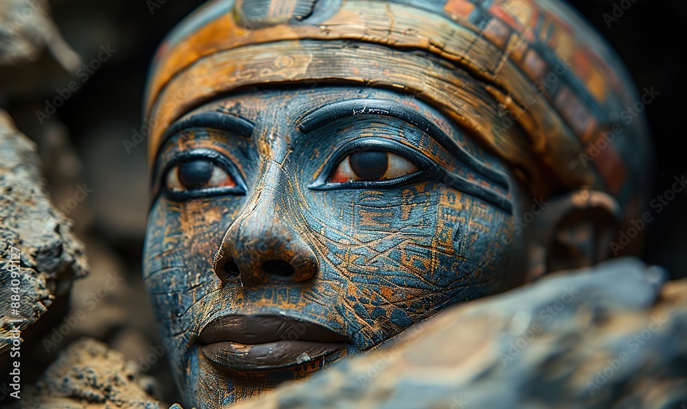 The portrait of an ancient mummy came to life. The portrait of an ancient mummy came to life.