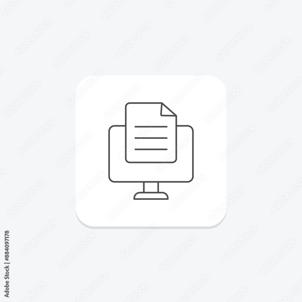 Copywriting thinline icon , vector, pixel perfect, illustrator file Copywriting thinline icon , vector, pixel perfect, illustrator file