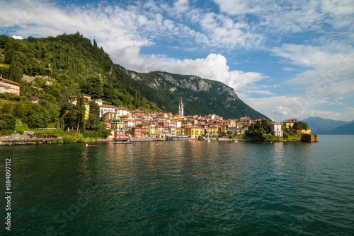 Scenic view of Varenna, a charming village on Lake Como, Italy