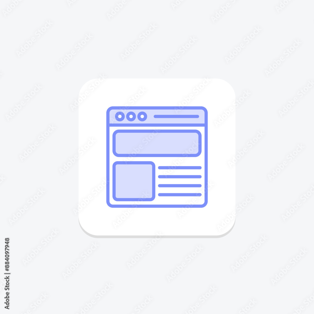 User Interface Design duotone line icon , vector, pixel perfect, illustrator file User Interface Design duotone line icon , vector, pixel perfect, illustrator file