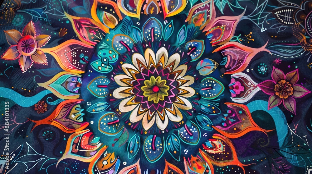 Vivid Abstract Art with Colorful Geometric Shapes Vivid Abstract Art with Colorful Geometric Shapes