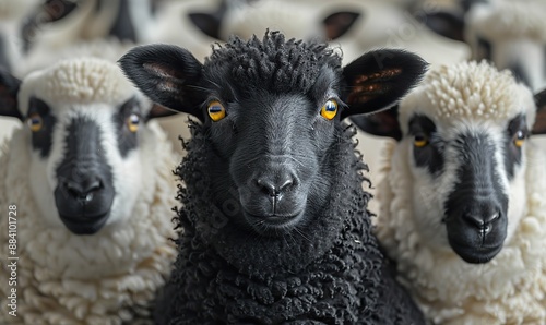 The outcast among the flock was the black sheep.