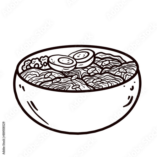 Ramen Noodle outline 