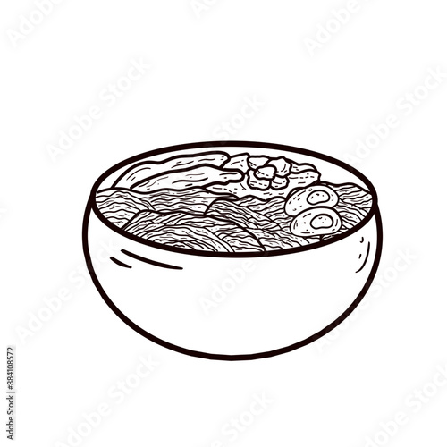 Ramen Noodle outline 