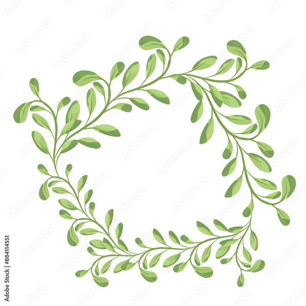 Monogram green leaf Monogram green leaf