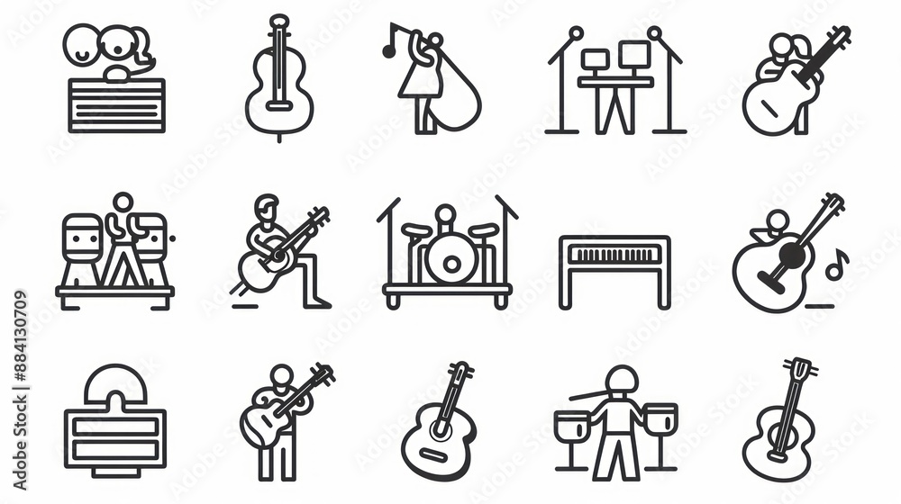 Music Instruments Icons Music Instruments Icons