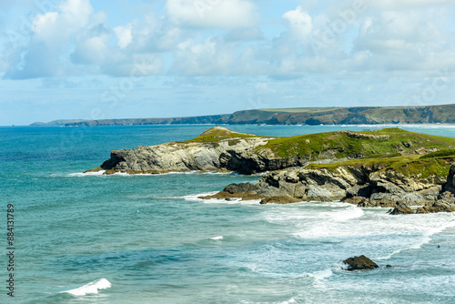 Ein entspannter Strandtag vor der Bucht von St Ives im wunderschönen Cornwall - Vereinigtes Königreich photo