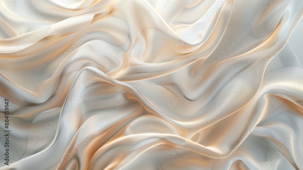 Obraz premium Abstract Beige Silk Fabric Texture
