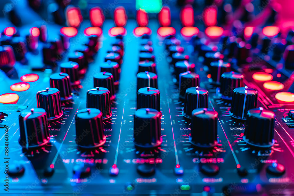 Fototapeta premium Console de studio d'enregistrement