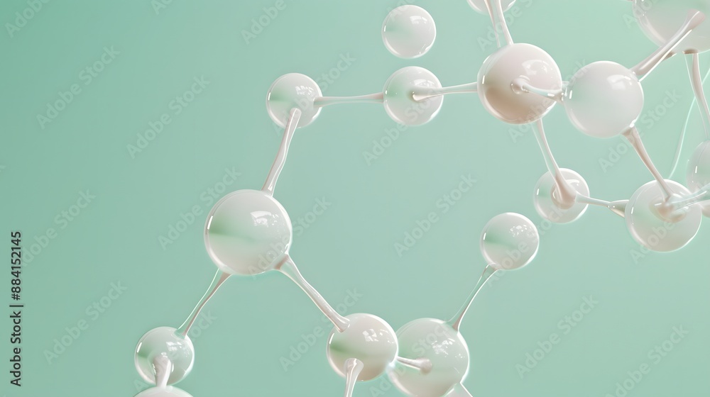Aspirin Molecule in a Calming Pastel Green Background for Pain Relief Concepts Aspirin Molecule in a Calming Pastel Green Background for Pain Relief Concepts