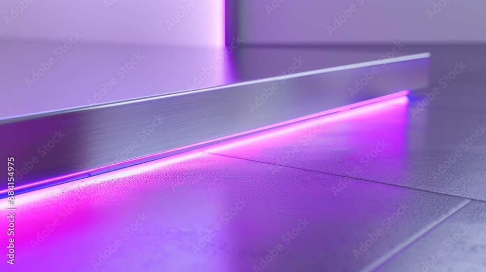 Metal Strip With Purple LED Light Metal Strip With Purple LED Light