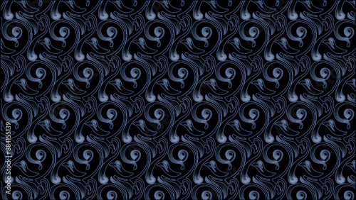 Seamless pattern background design with ornament motifs, batik decoration, wallpaper, template 