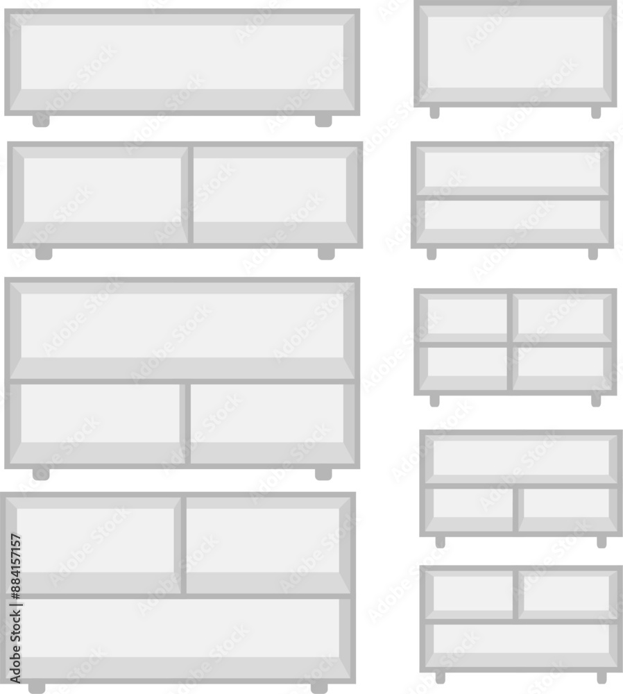 3d White Floating shelves on a white wall background
3d White Floating shelves on a white wall background