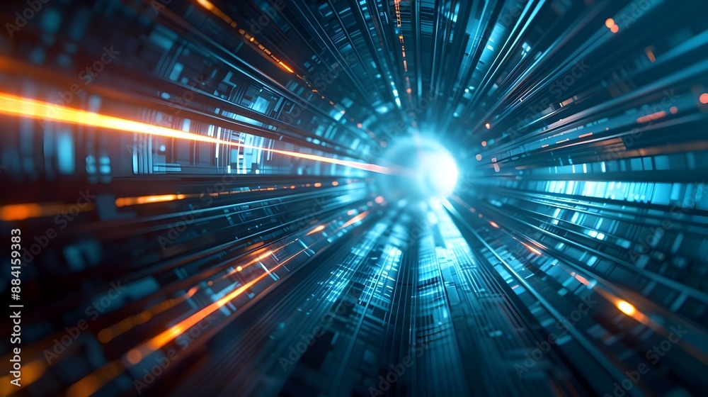 Spacecraft Traverses Colossal Wormhole in Dazzling Sci-Fi Odyssey Spacecraft Traverses Colossal Wormhole in Dazzling Sci-Fi Odyssey