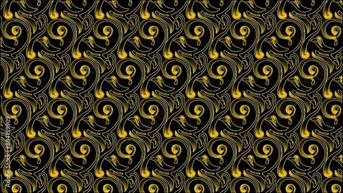 Seamless pattern background design with ornament motifs, batik decoration, wallpaper, template 