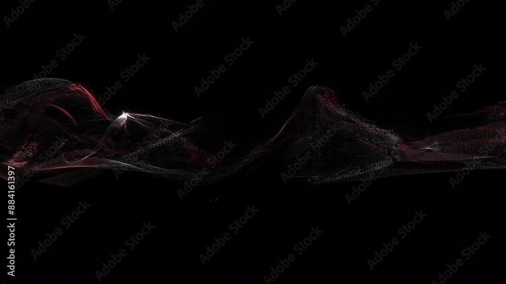 Abstract animation glowing lines background. Wavy form neon line structure. Futuristic blue color. Technology concept. Global network conncetion. Isolated on black. 3d rendering. Audio equalizer 4K Abstract animation glowing lines background. Wavy form neon line structure. Futuristic blue color. Technology concept. Global network conncetion. Isolated on black. 3d rendering. Audio equalizer 4K