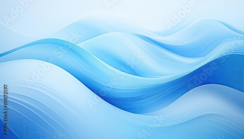 Wallpaper Mural Light blue background, wavy light blue abstract background, abstract background with a smooth, gradient blend of light blue and white colors Torontodigital.ca