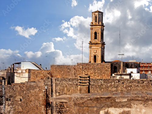 i tetti e il campanile di Calimera nel Salento 883 photo