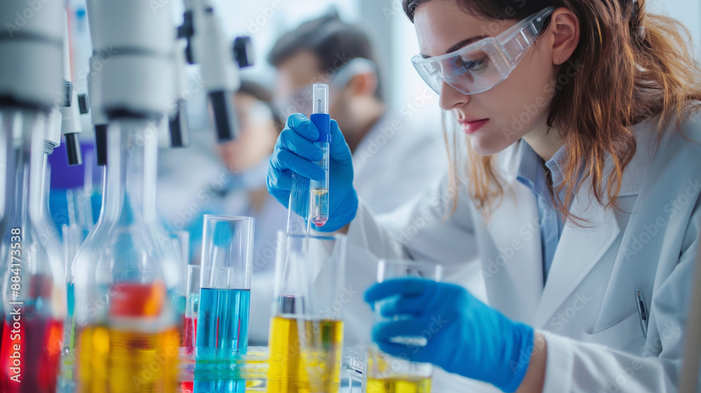 Scientists Conducting Tests in Laboratory Scientists Conducting Tests in Laboratory