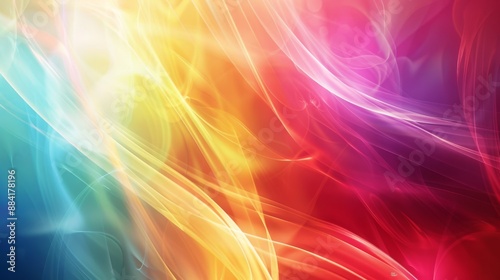 Abstract background with vibrant, colorful waves and light effects. Ideal for digital art and designs.