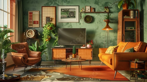 Incorporating retro elements into home decor adds nostalgia, blending classic styles with modern comfort.