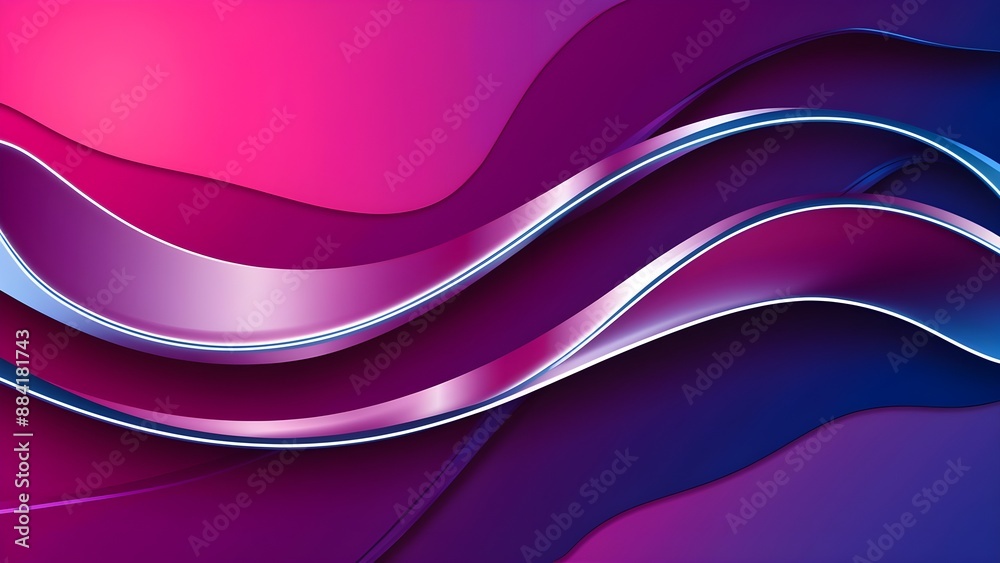Modern Abstract Vibrant Pink and Deep Purple Gradient Background ...