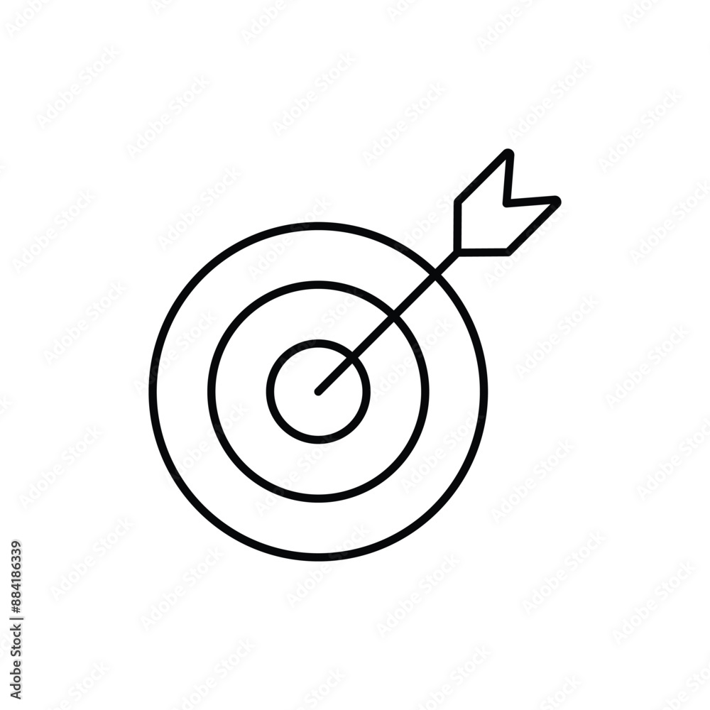 target line icon with white background vector stock illustration target line icon with white background vector stock illustration