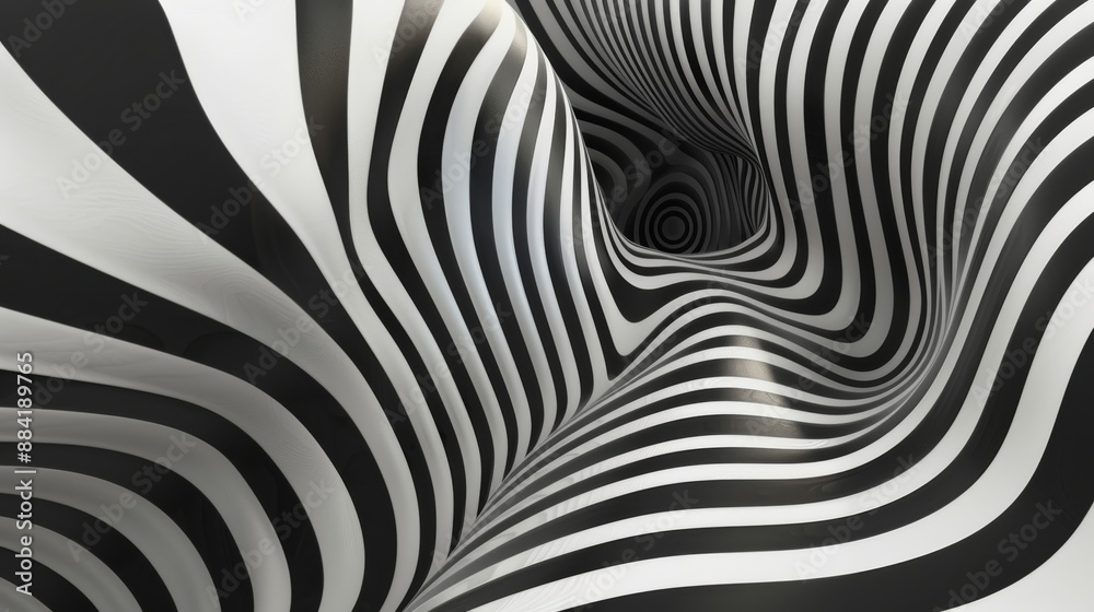 A sophisticated abstract background featuring a 3D optical illusion of interlacing stripes A sophisticated abstract background featuring a 3D optical illusion of interlacing stripes
