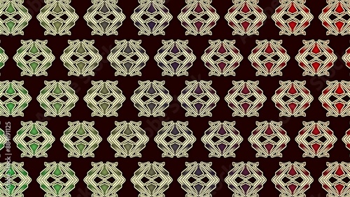 Seamless pattern background design with ornament motifs, batik decoration, wallpaper, template 