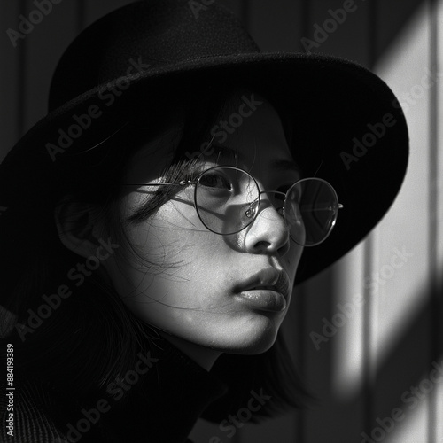portrait of a person in a hat, Generative AI