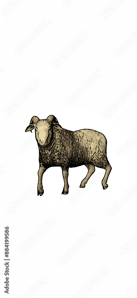 Goat animal vector ilustration design Goat animal vector ilustration design