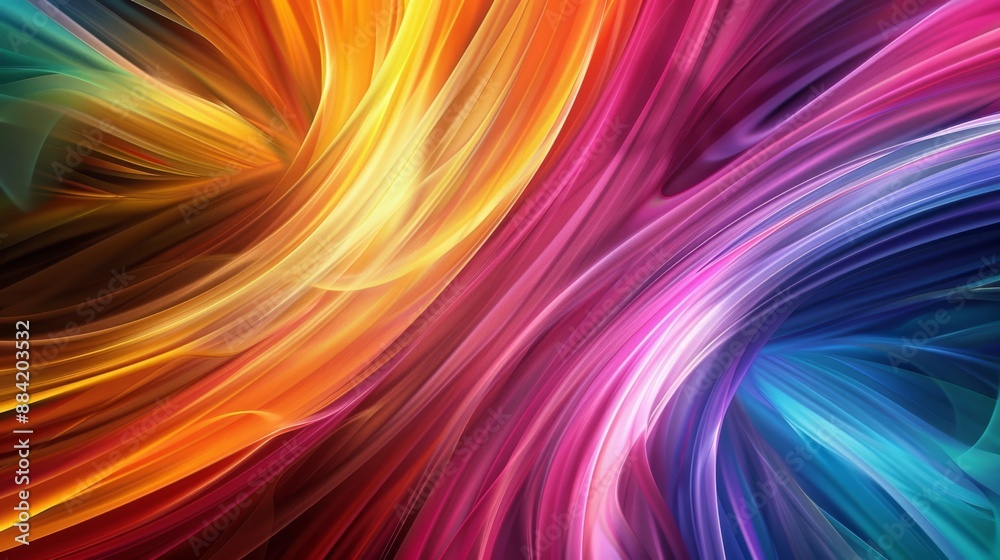 Vivid swirling colors in this vibrant abstract digital art create a dynamic sense of movement and energy Vivid swirling colors in this vibrant abstract digital art create a dynamic sense of movement and energy