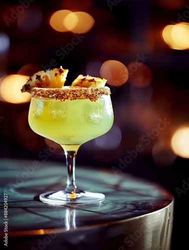 Zesty Orange Slice Accentuates Old Yeller Cocktail's Beauty photo